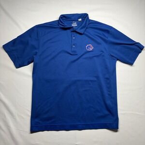 Cutter & Buck Mens Boise State Broncos Blue CB DryTec Polo Shirt Size Large
